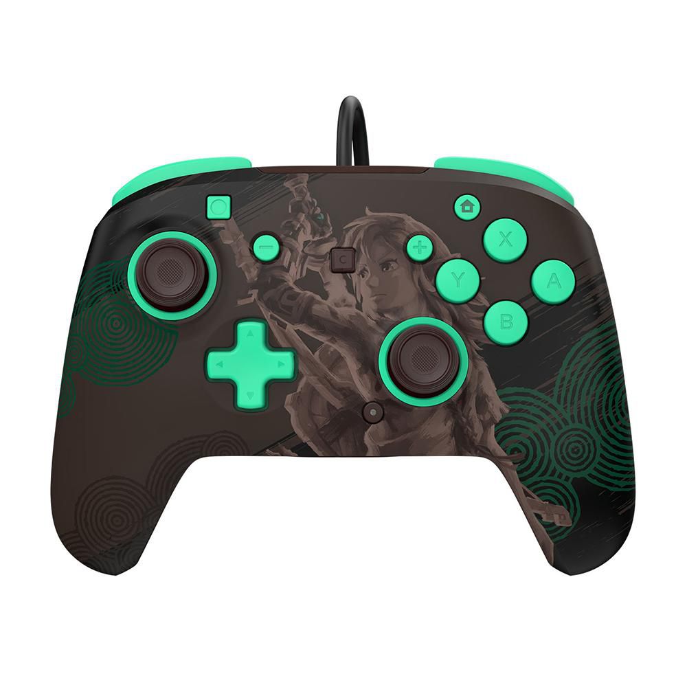 Control Nintendo Switch Rematch Alámbricos Legend Of Zelda Negro  Verde img #1