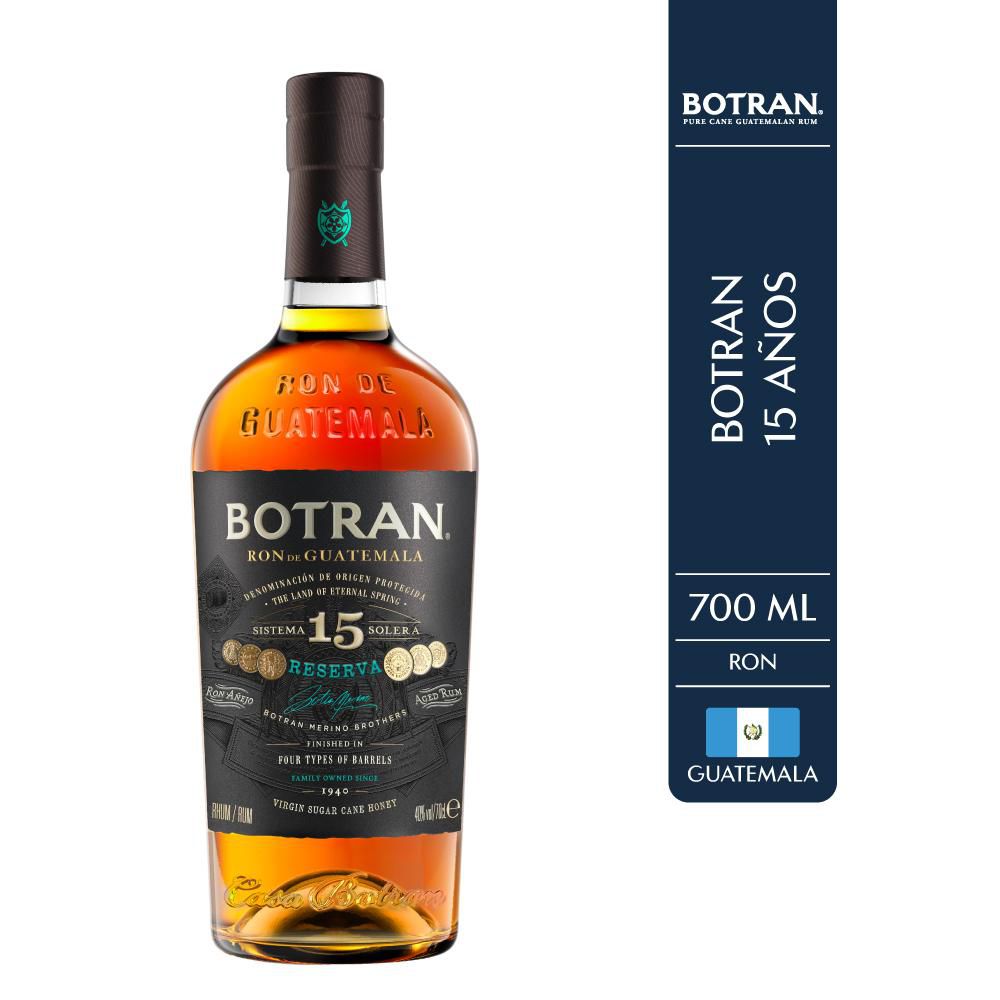 Ron Añejo Botran BOTRAN Botran 15  años.  (700  ml) img #1