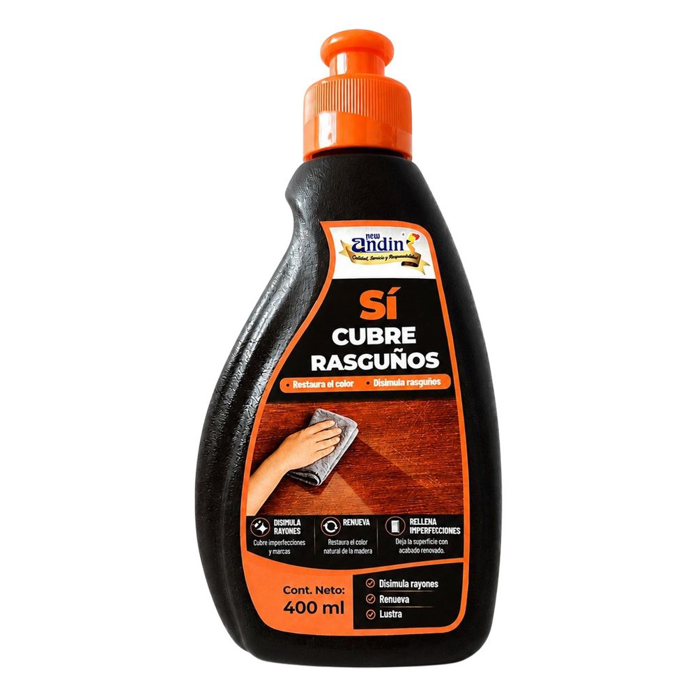Crema Restaura Rasguno y color NEW ANDIN CUBRE RASGUÑOS 400XMLT img #1