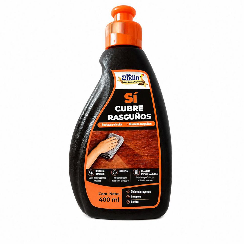 Crema Restaura Rasguno y color NEW ANDIN CUBRE RASGUÑOS 400XMLT img #2