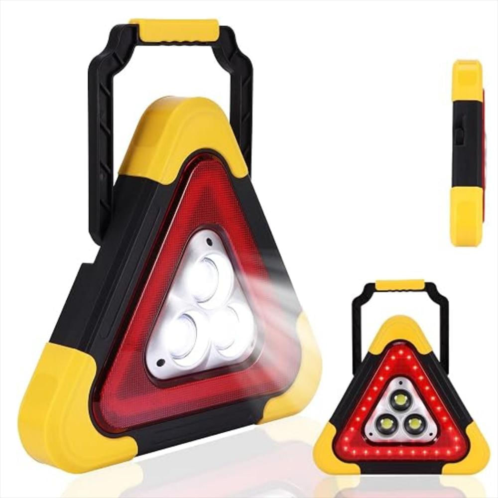 Señalizador Precaución Triangular Luz Led Carga Solar img #1