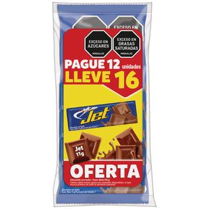 Chocolatina JET chocolate con leche (132 gr)