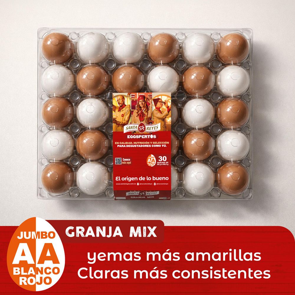 Caja AA HUEVOS EL RANCHO mix (30  und) img #1