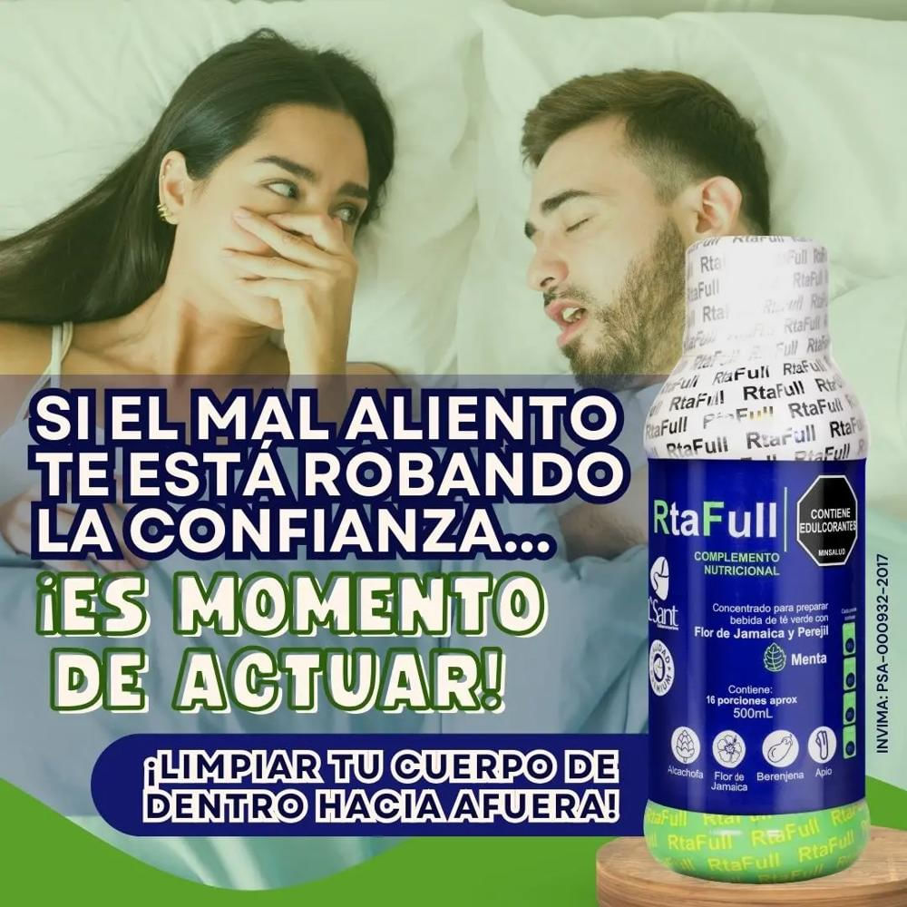 Rtafull Bebida Concentrada Te Verde Menta 500Ml Obsequio img #3