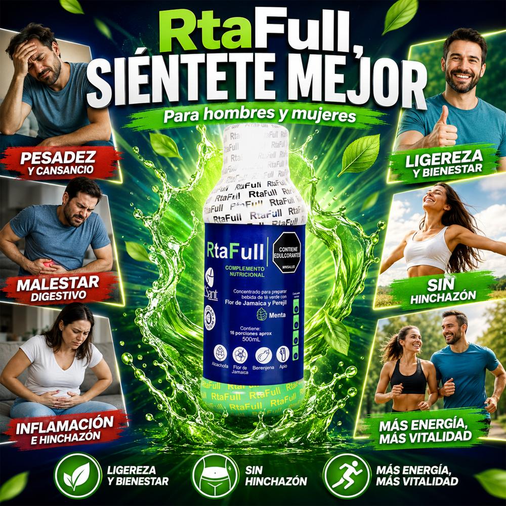 Rtafull Bebida Concentrada Te Verde Menta 500Ml Obsequio img #4