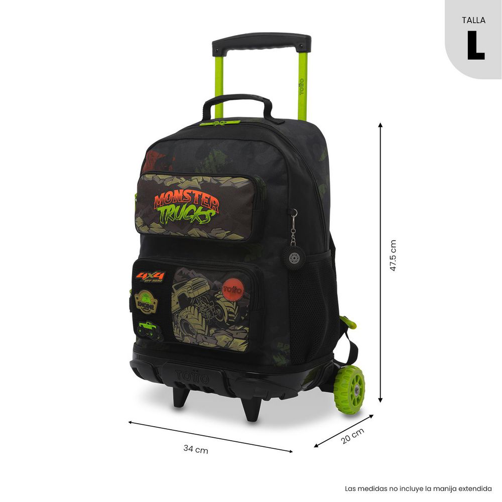 MORRAL RUEDAS GRANDE TEMATICO CORREAS AJUSTABLES TOTTO img #1