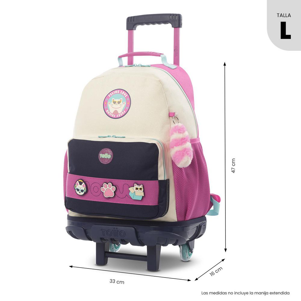 MORRAL RUEDAS GRANDE PERSONAJES CORREAS AJUST TOTTO img #1
