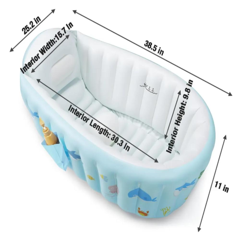 Bañera Bebé Inflable Con Diseños img #4