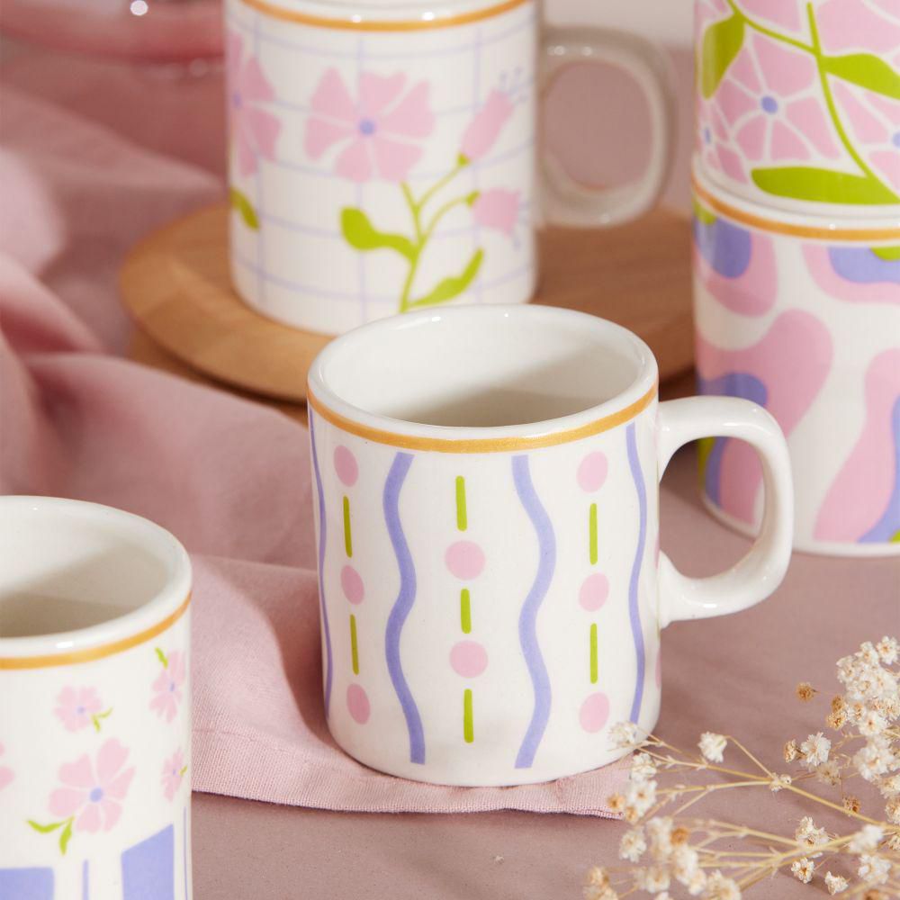 Mug Mini Rosa&nbsp;Pastel Set x6 CORONA SL180L526106 img #4
