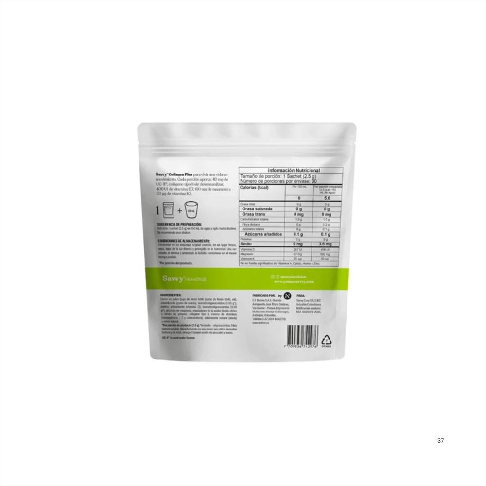 Collagen Plus X 75Grs Savvy img #2