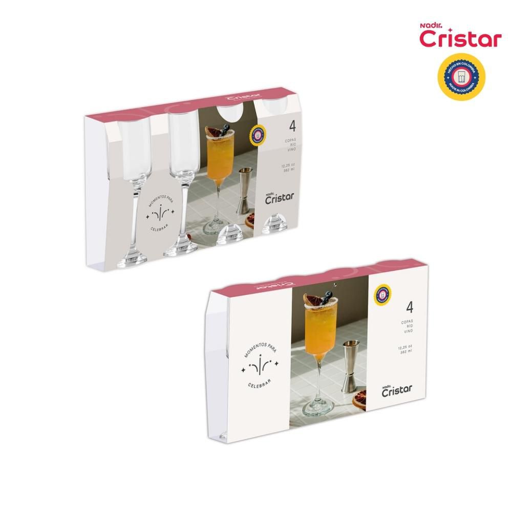 Copa Vino Rio Set x4 CRISTAR 5500CL4PDQ img #3