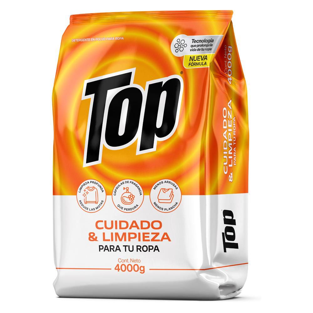Detergente en polvo TOP cuidado y limpieza (4000 gr)