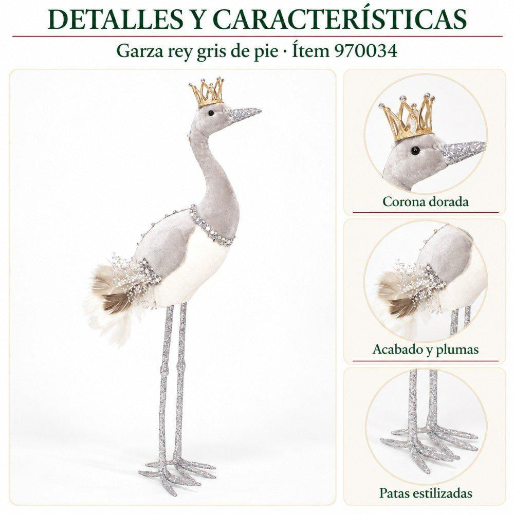 Garza Rey Gris De Pie 55 Cm img #8