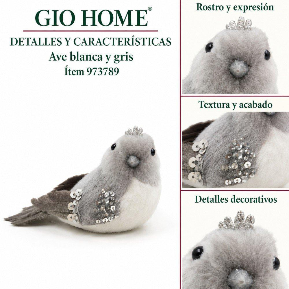 Ave Rey Blanco/Gris 18*10*12 img #8