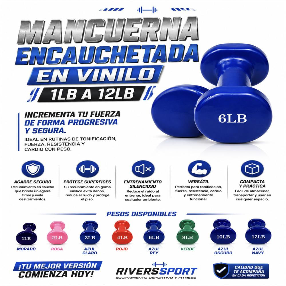 Mancuerna Encauchetada En Vinilo img #5