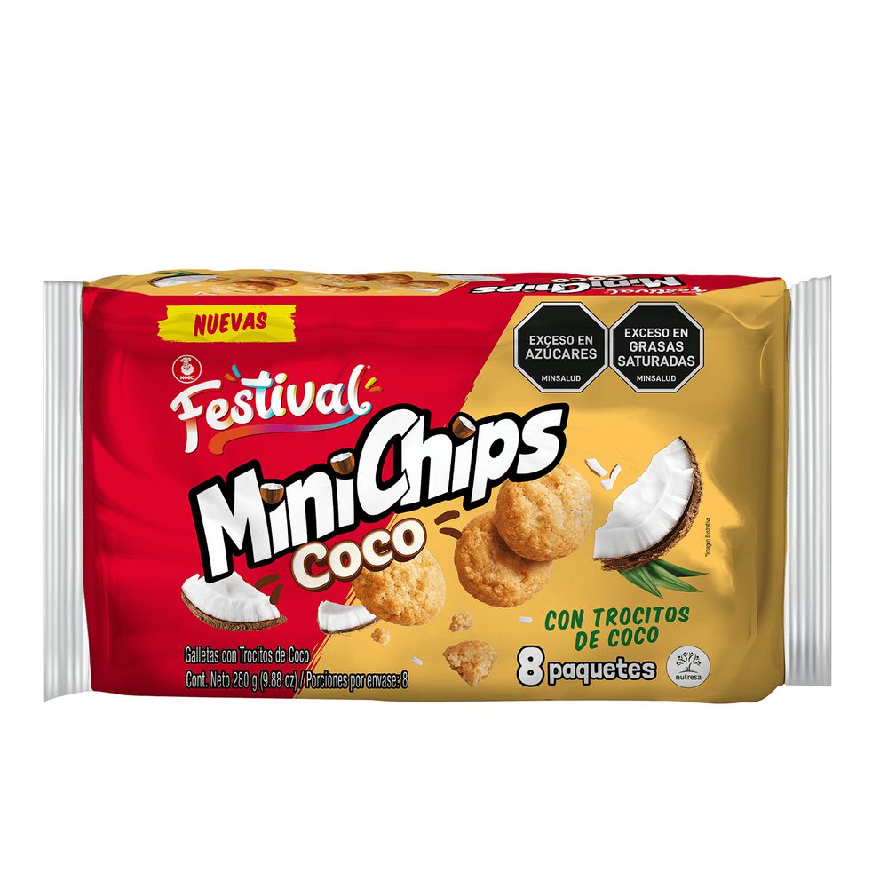 Galletas Minichips Coco FESTIVAL Galletas Minichips Coco (280  gr) img #1