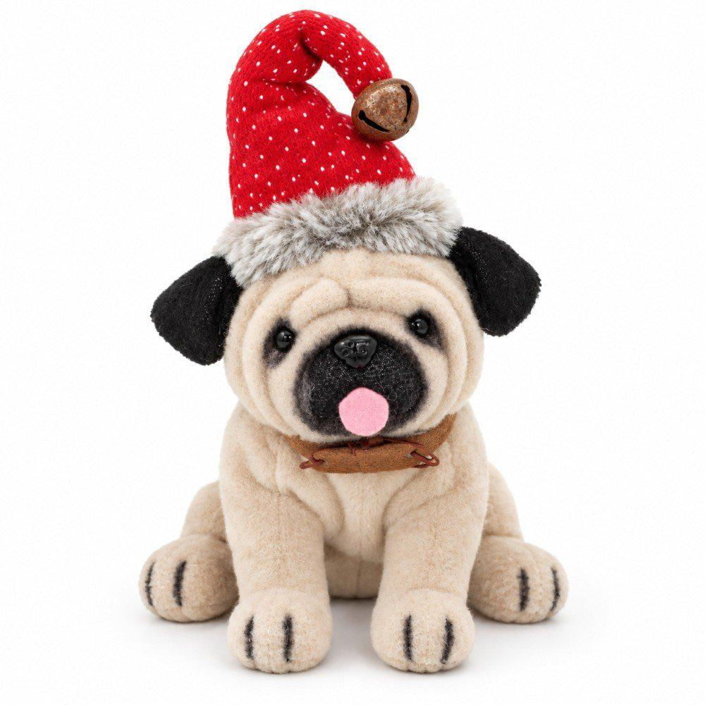 Perro Cara Arrugada Con Gorro 25*16*25 img #1