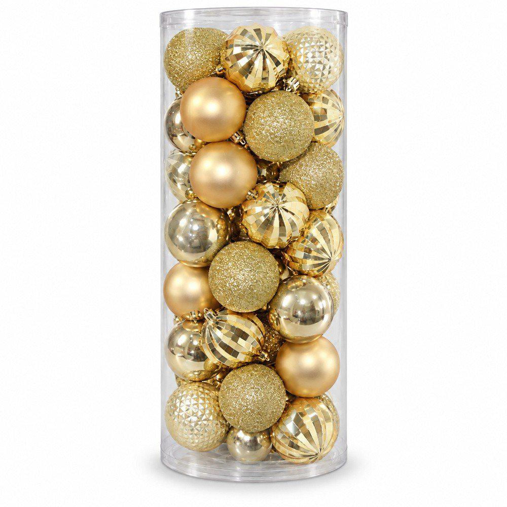 Set X 35 Bolas 8Cm Dorado img #1