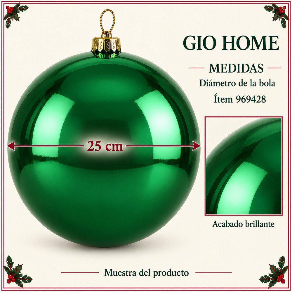 Bola Verde Claro 25Cm img #5