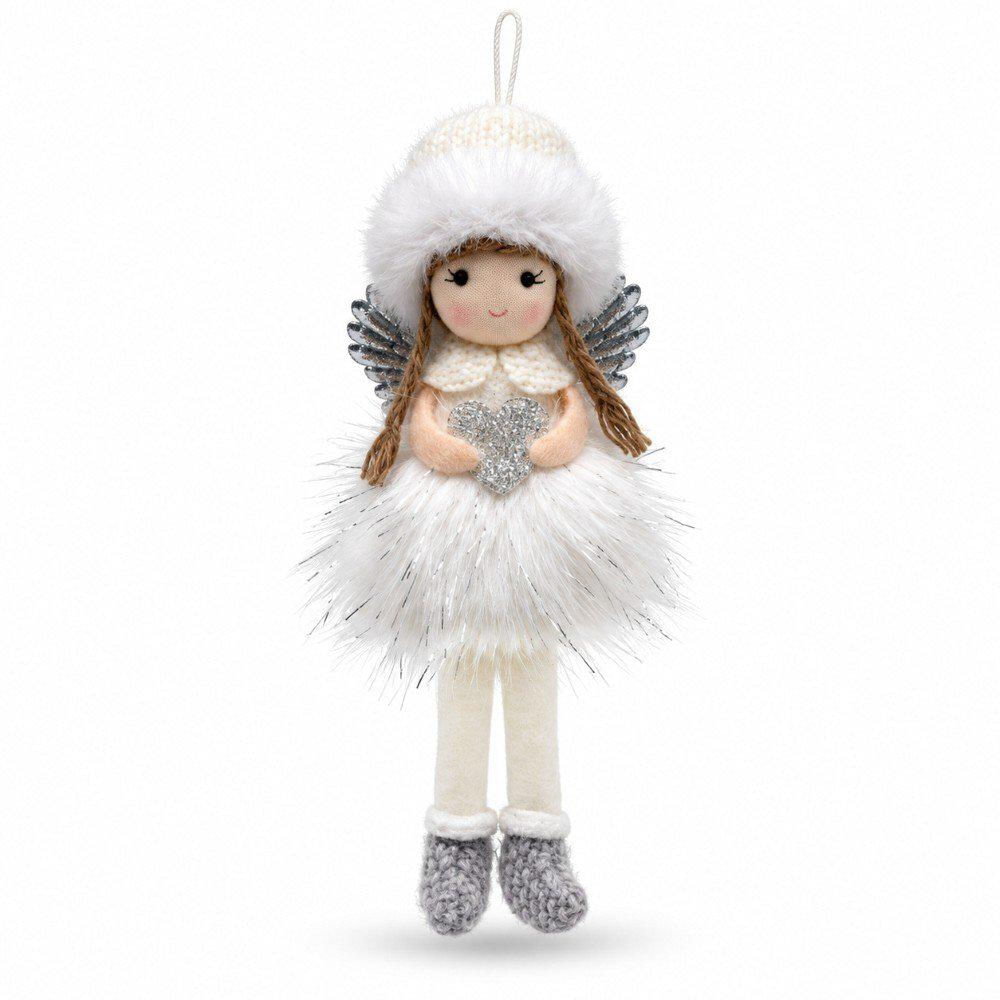Ángel Blanco Con Fig. Corazón 18 Cm img #1