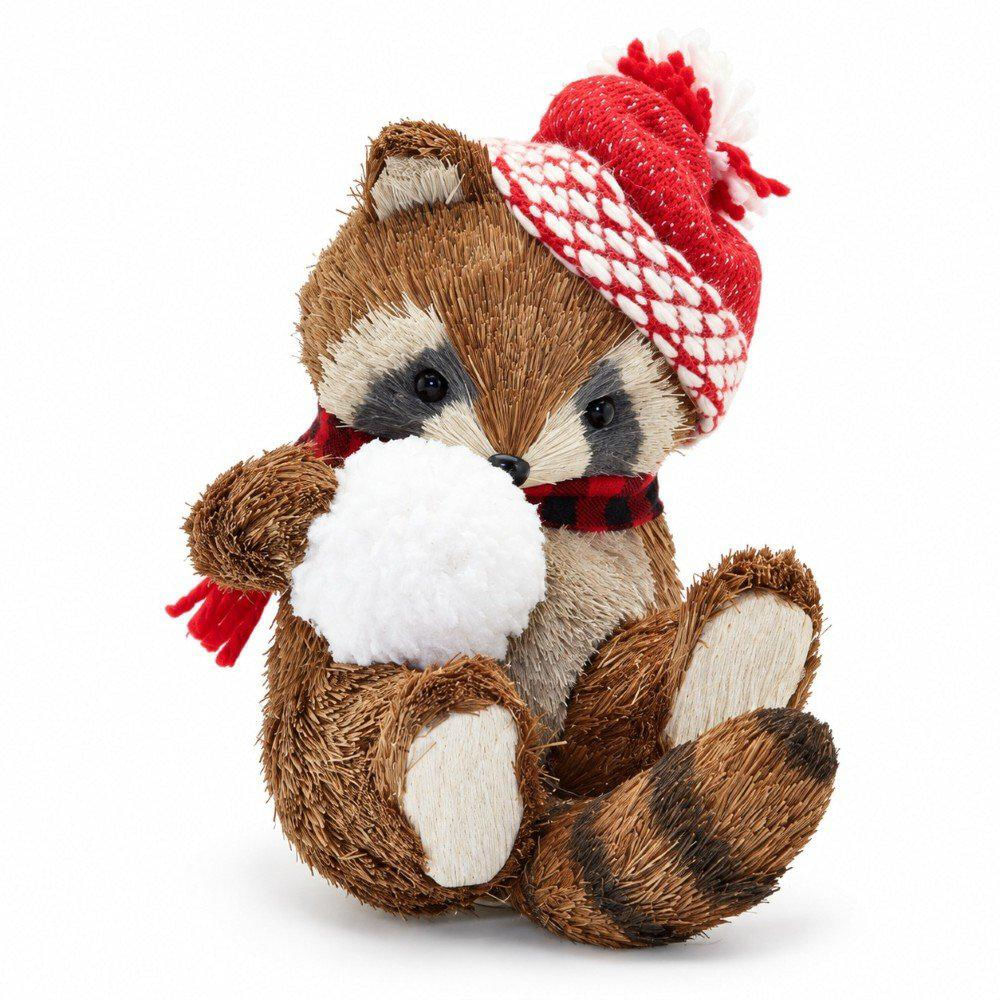 Mapache Escocés Acostado Con Gorro 25 Cm img #1