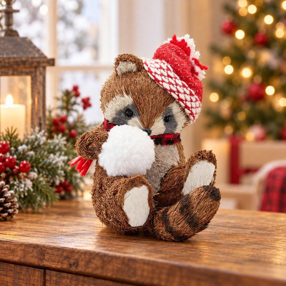 Mapache Escocés Acostado Con Gorro 25 Cm img #2