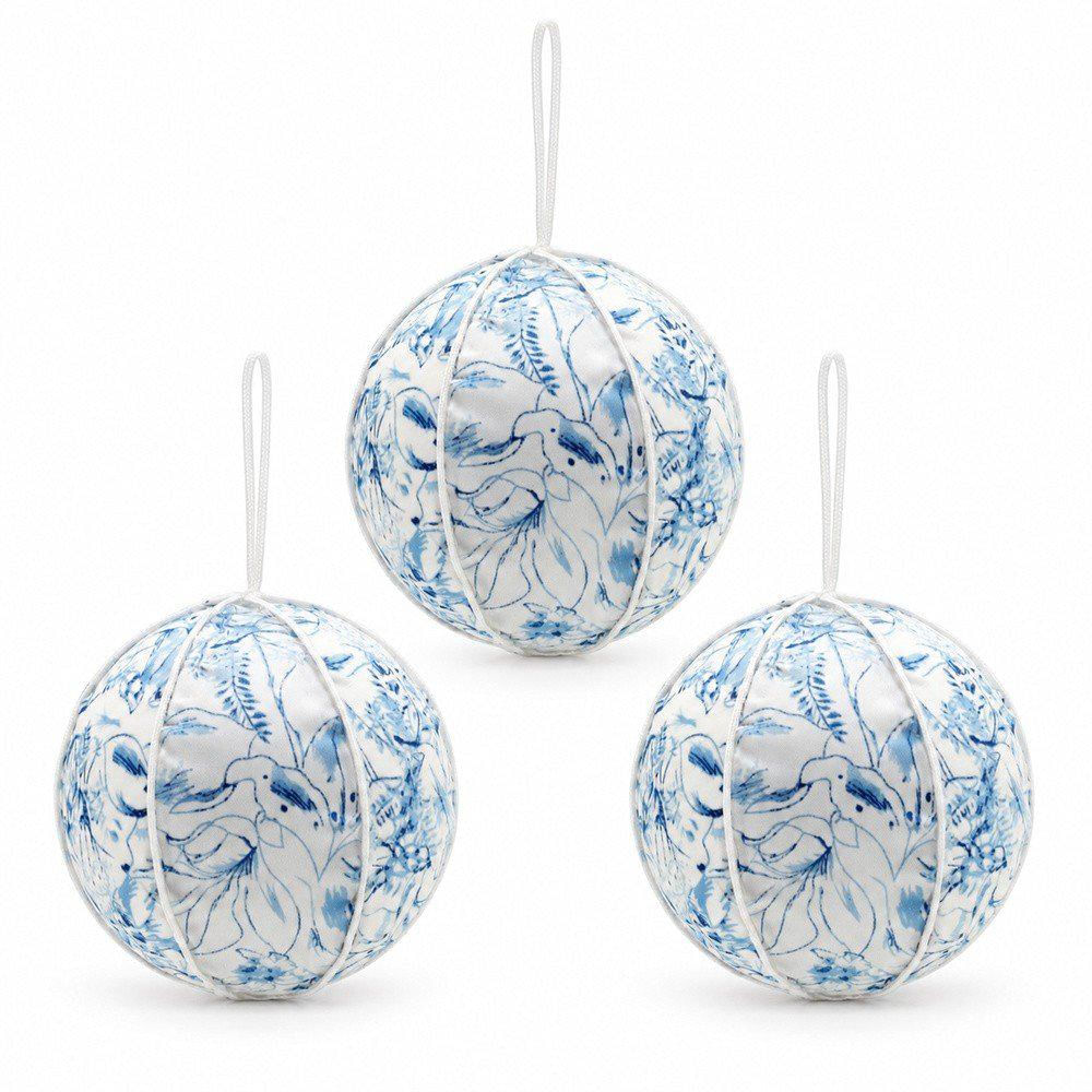 Pack X3 Bola Azul/Blanco 12Cm img #1