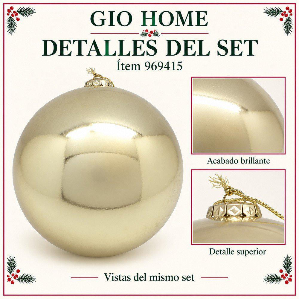 Pack X3 Bola Champaña 20Cm img #3