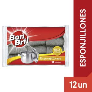 Esponjilla BON BRIL brilla ollas surtidas (12 und)
