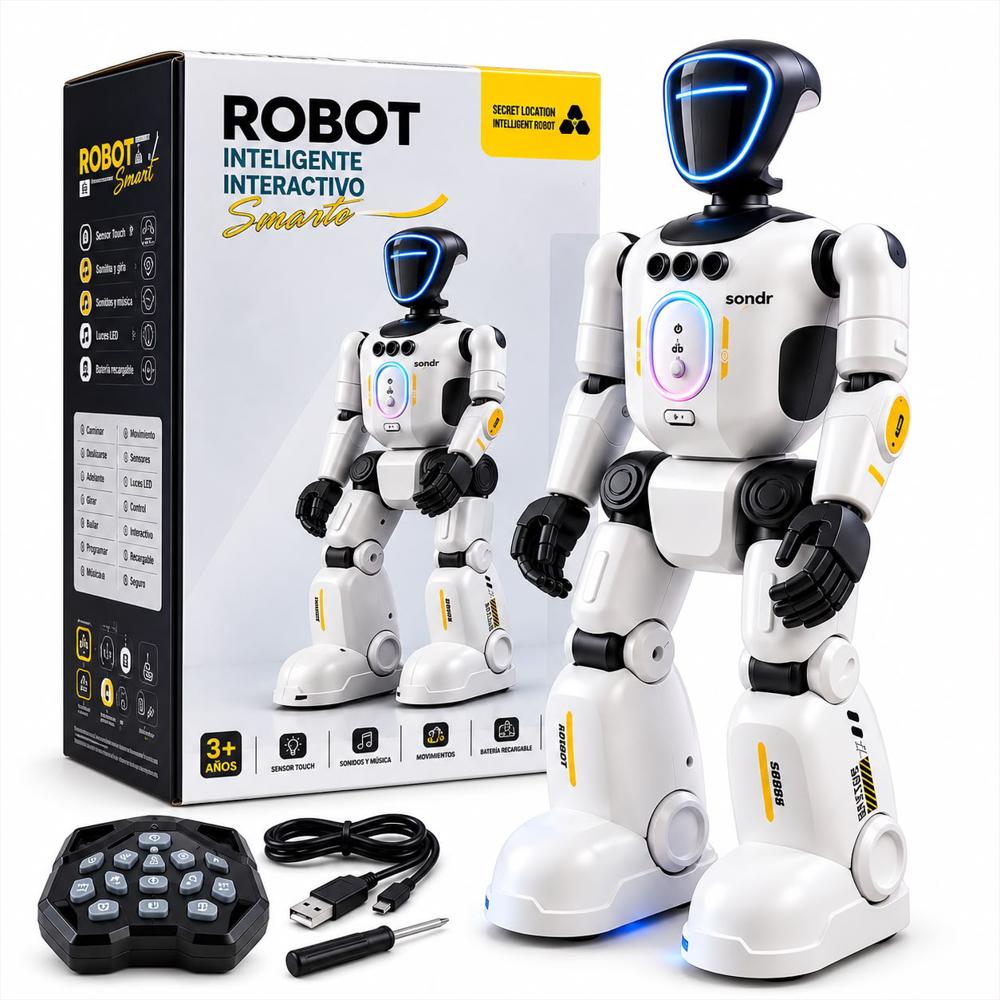 Robot Inteligente Interactivo Con Control Remoto Recargable img #1