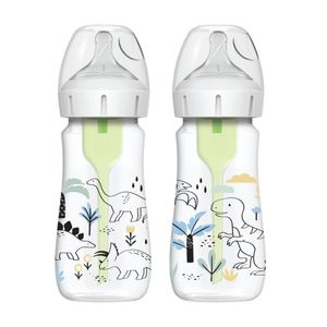 Set Teteros X2 BA 9 oz Decorado Dinosaurio D32589 DR.BROWNS