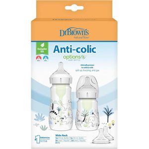 Set Teteros Dr Browns Anti-colic Decorados De 4 oz Y 9 oz Caja x 2 und