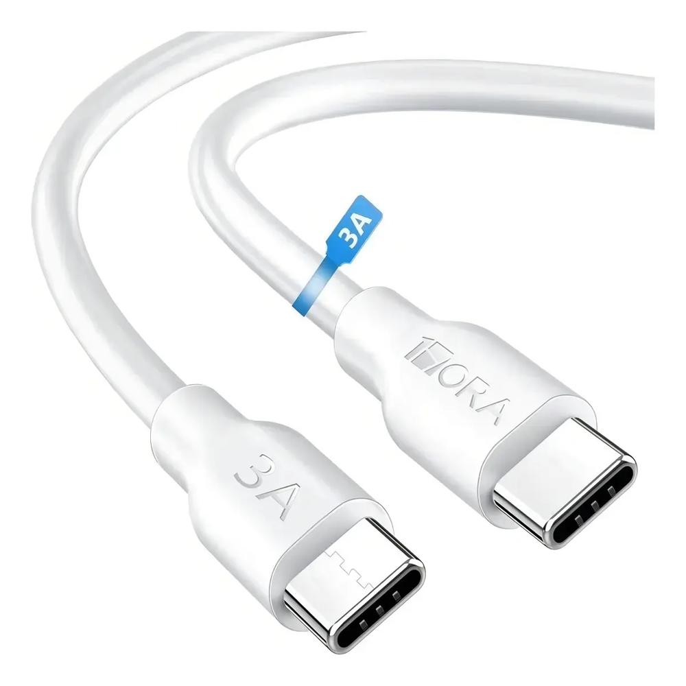 Cable Usb C A Usb C 1Hora Cab252 1M 3A Blanco img #1