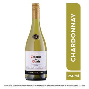 Vino blanco CASILLERO DEL DIABLO chardonnay Chardonna (750 ml)