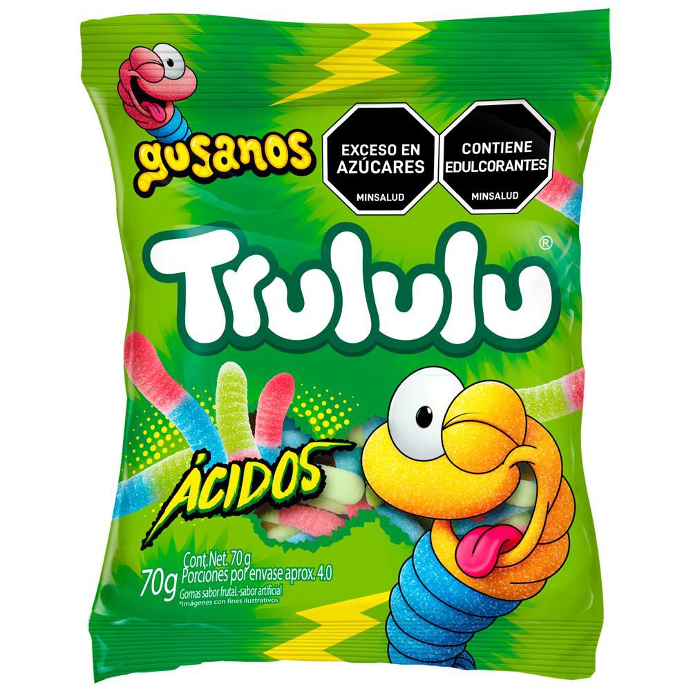 Gomitas TRULULU gusanos ácidos (70  gr) img #1