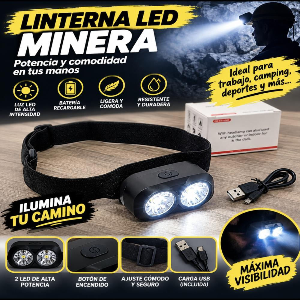 Linterna Led Minera Recargable img #5