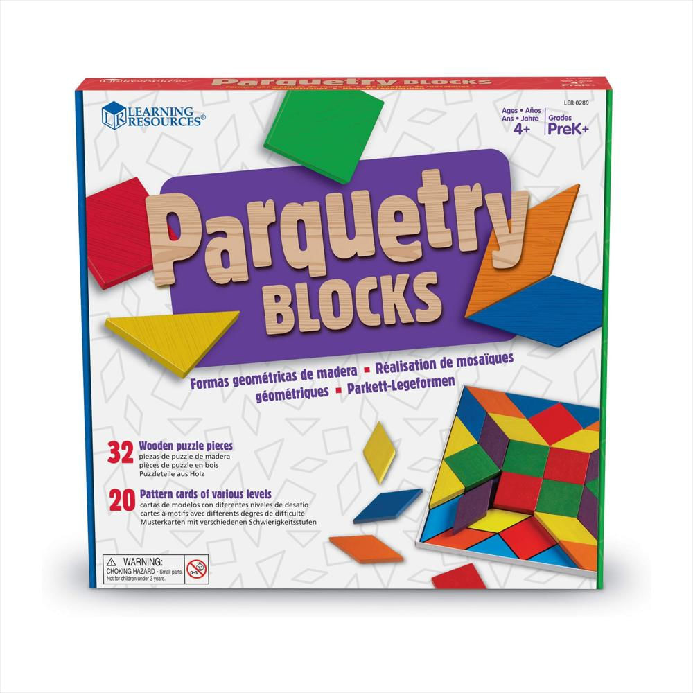 Set De Bloques Learning Resources De Parquetería 32 Piezas img #1