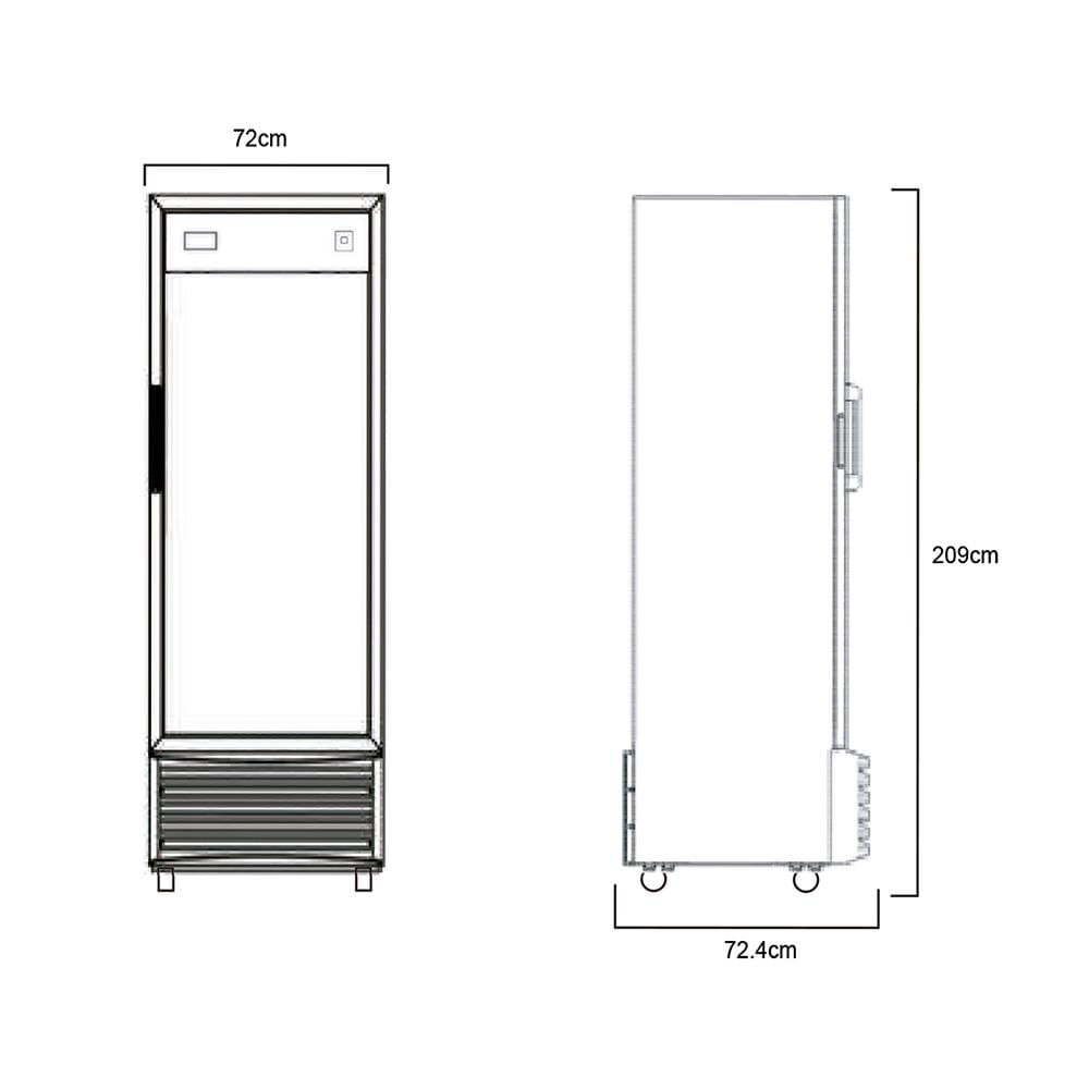 Vitrina Inducol Vertical 510Litros img #2