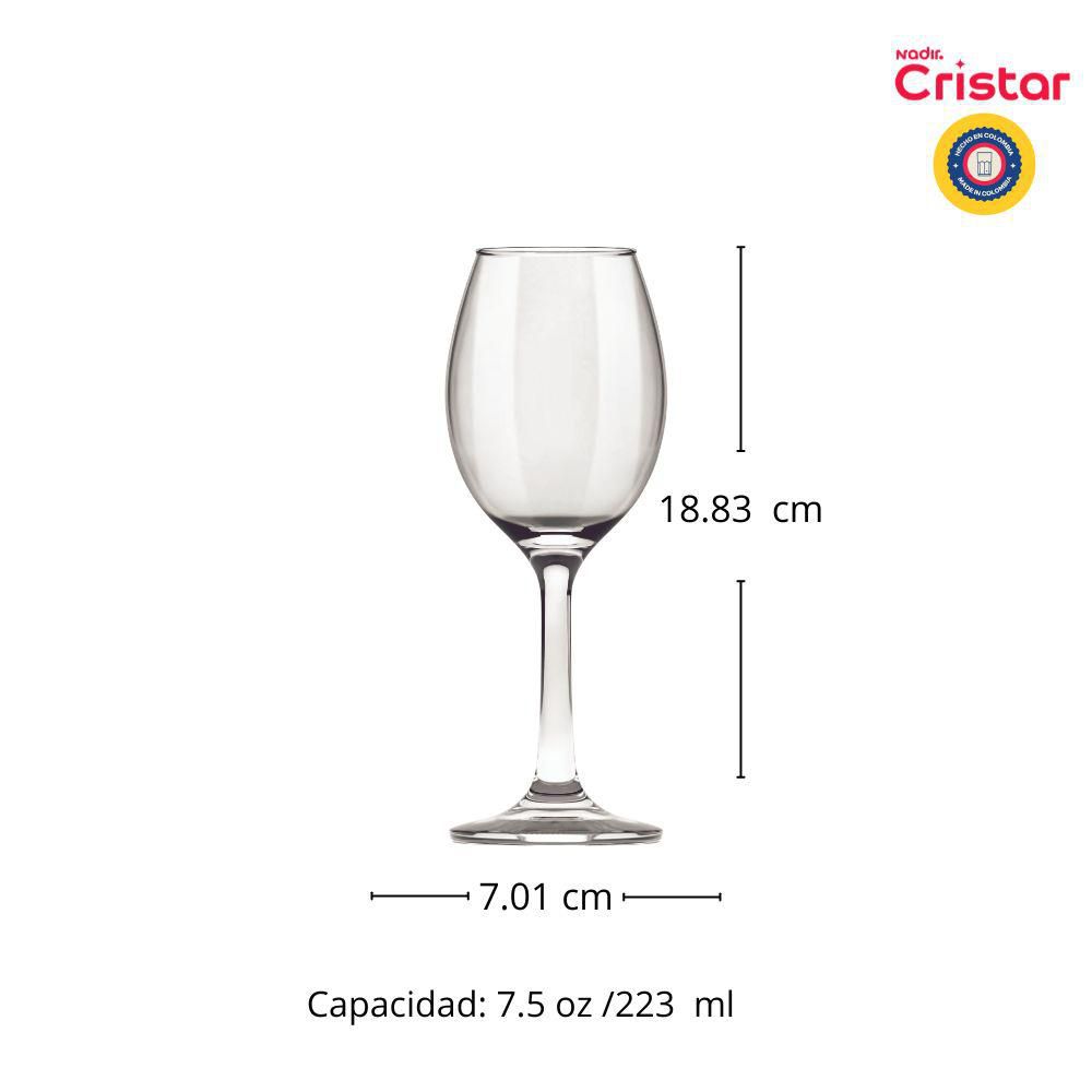 Copa Vino Blanco Rioja Set x3 CRISTAR 5412CL3EX img #4
