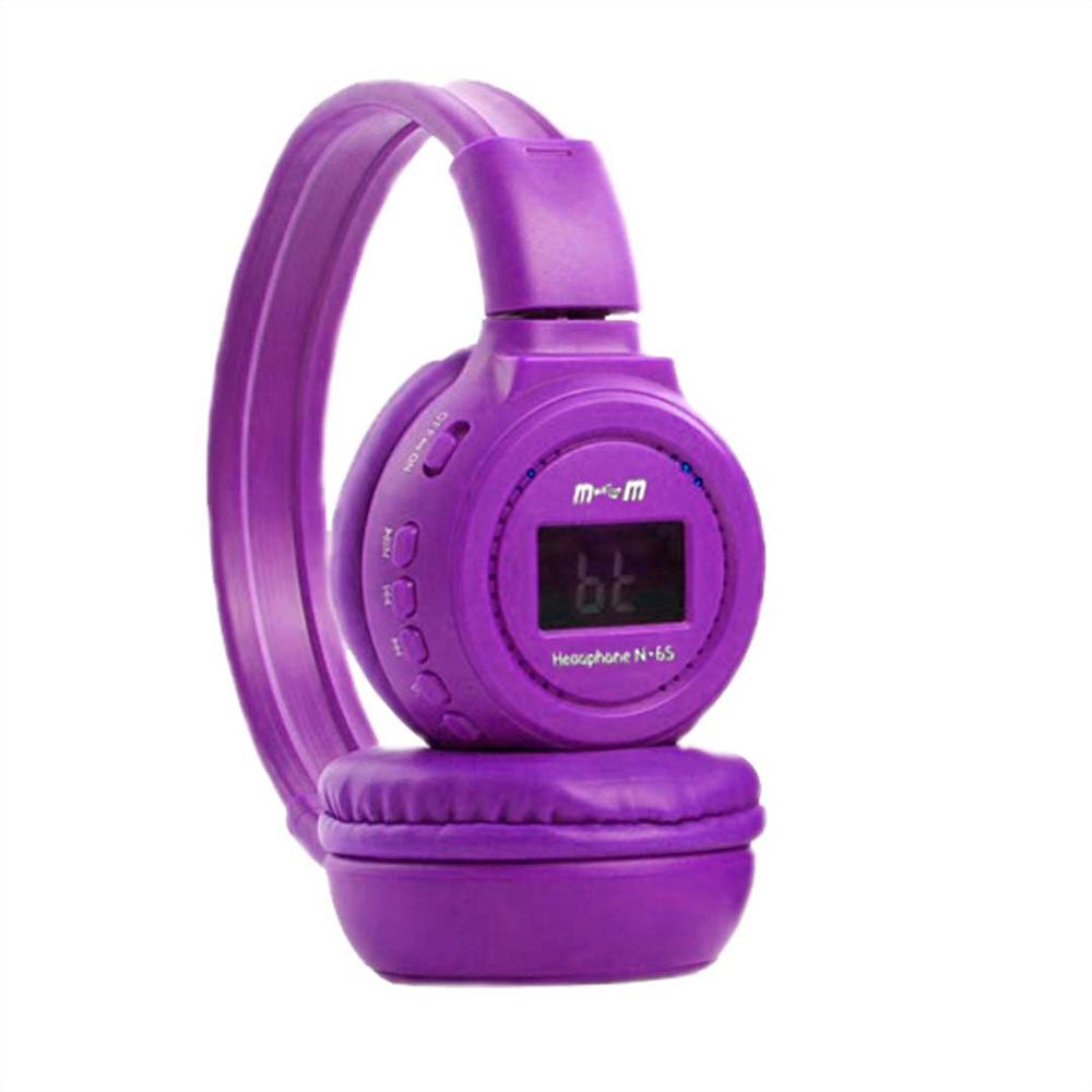 Diadema Bluetooth N65 Morada img #1
