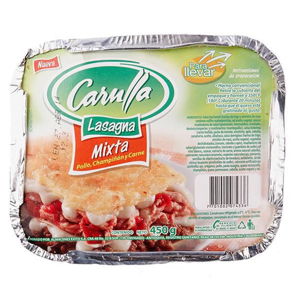 Lasagna Mixta 450grs img #2