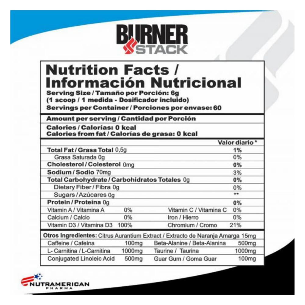 Megaplex Quemador Grasa Burner Stack Con L-Carnitina Y Cla img #2