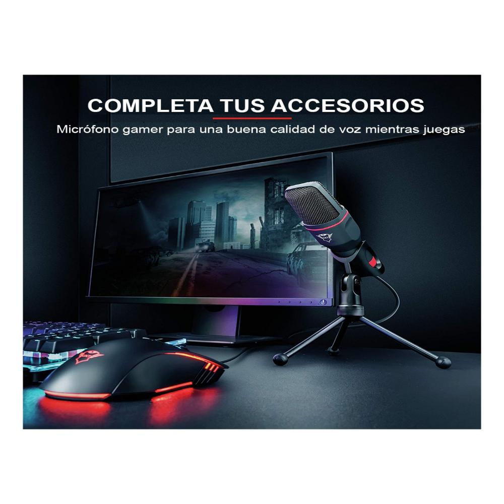 Microfono Trust Gxt 212 Mico 3.5 Mm-Usb Con Tripode Ref 23791 Negro img #5