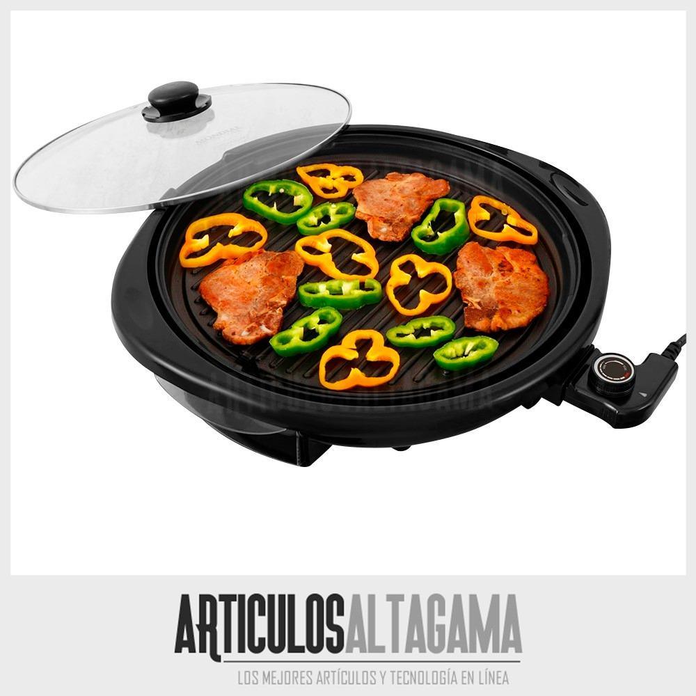 Parrilla Electrica Mondial Antiadherente Con Tapa De Vidrio img #3