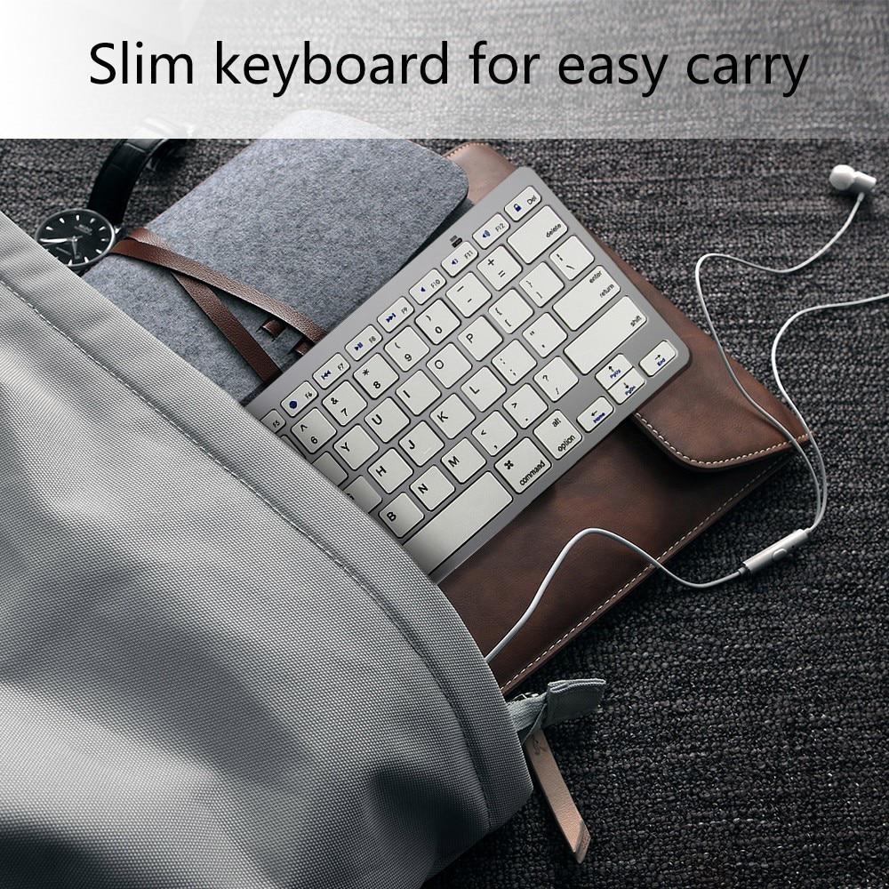 Teclado Inalámbrico Bluetooth Ordenador Mini Slim Keybord Bt img #5