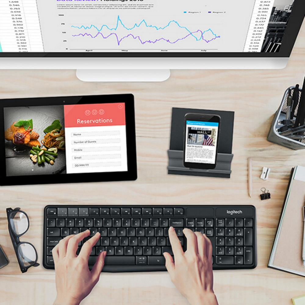 Original Logitech K375s Bluetooth 2.4Ghz Usb Wireless Dual img #2