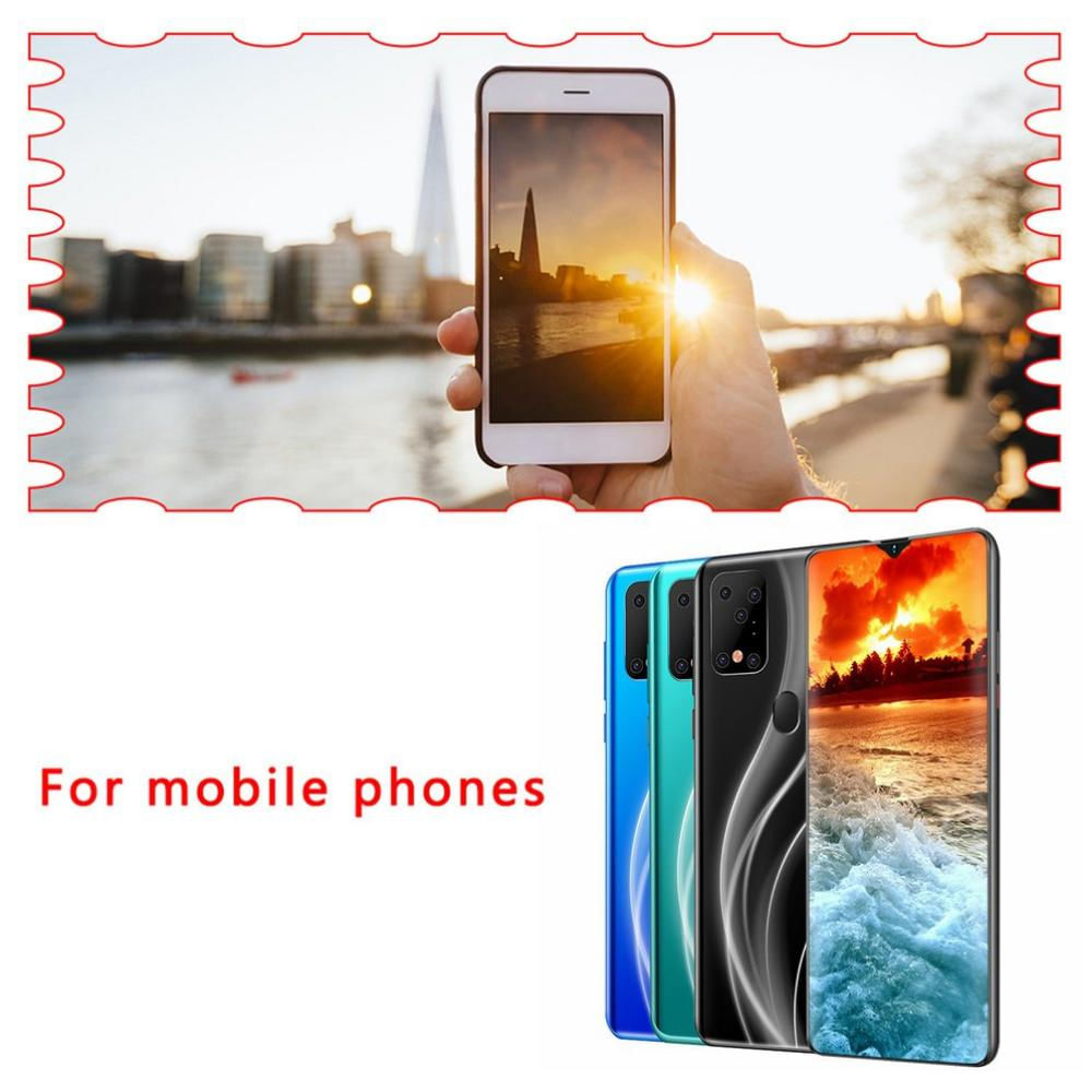 6,7 Pulgadas De Agua Caída En Pantalla Grande De La Huella Digital Para Desbloquear Smartphone Verde img #3