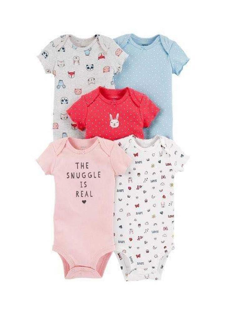 Body Carters Niña X 5 Diseño Conejos img #1