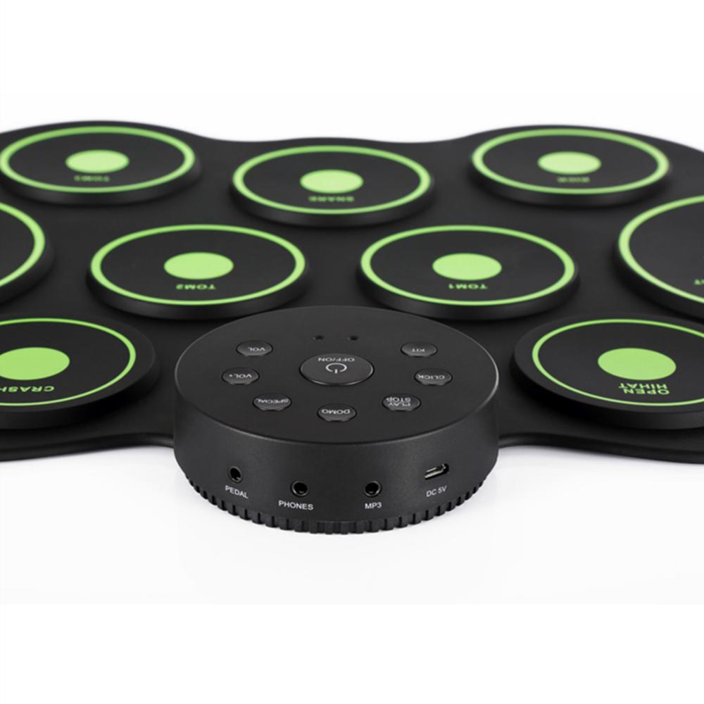 11 Portátil Digital Digital Batería De Tambor Roll Up Drum Kit Sin Altavoz Para Niños Y Principiantes img #4