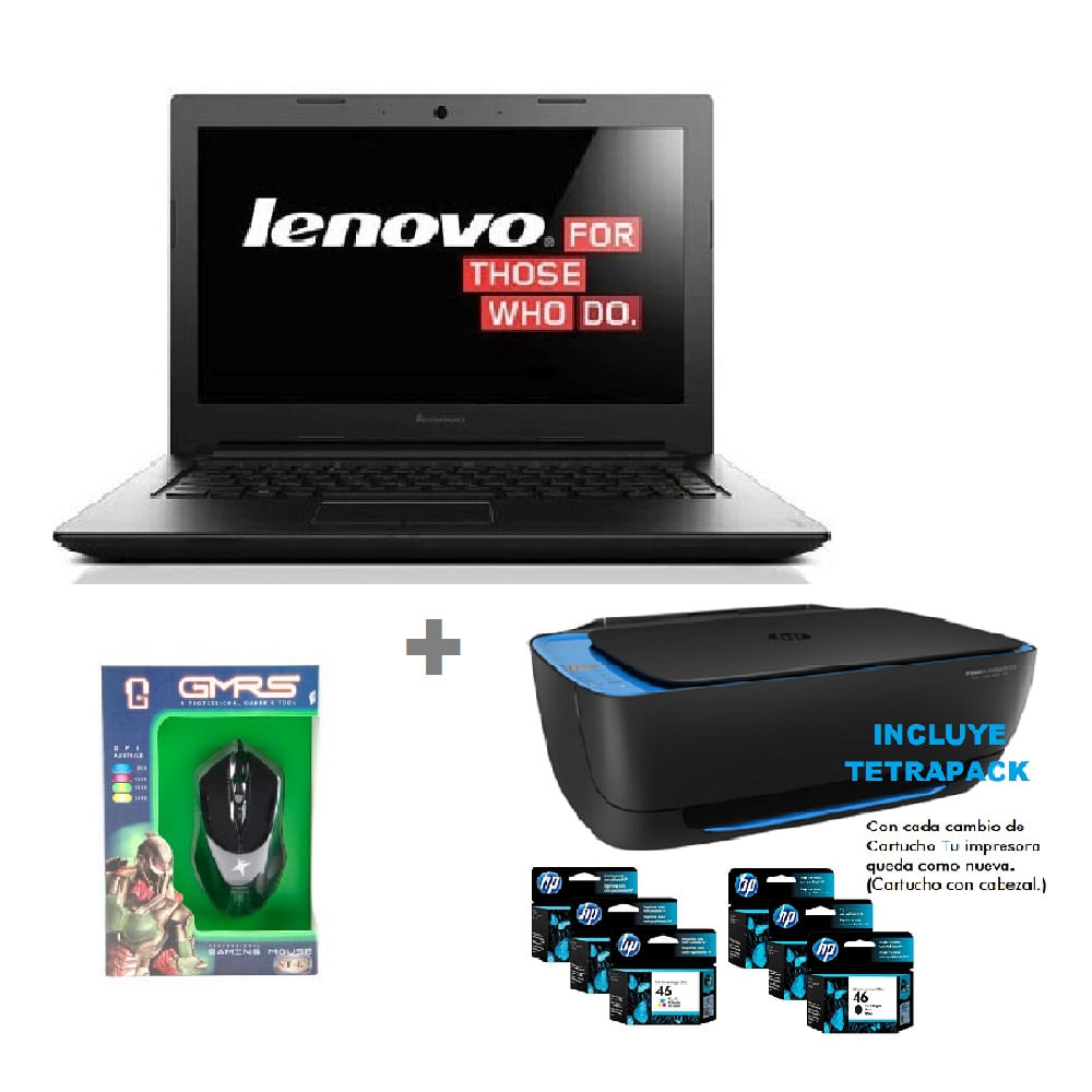 Combo Portatil Lenovo 300-14Ibr + Impresora 4729 + Mouse img #1